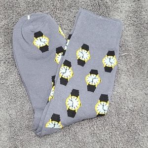 Socks with clocks